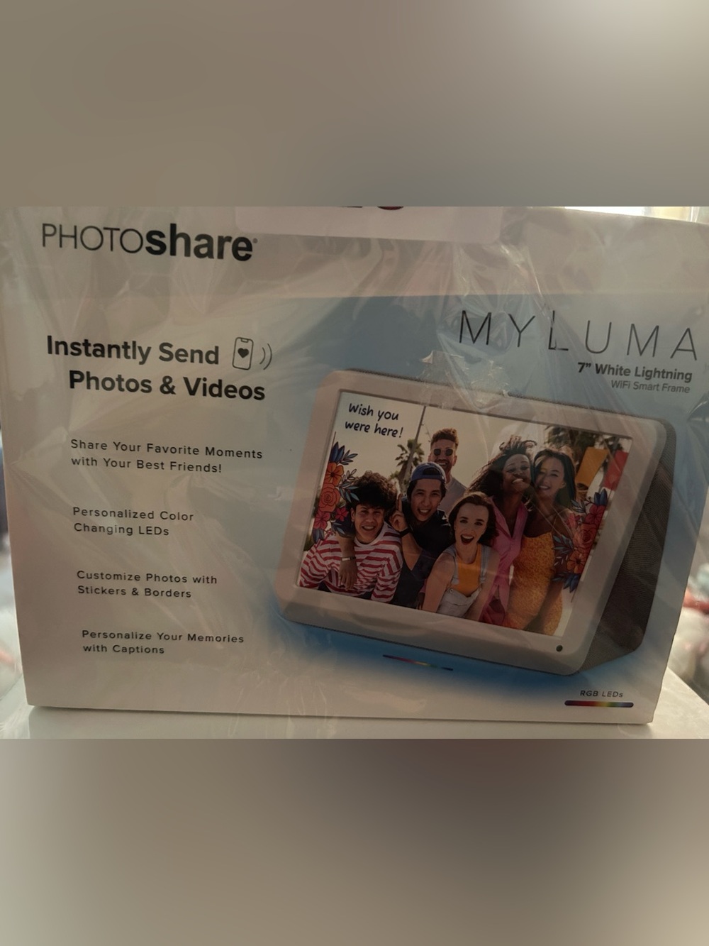 PhotoShare MyLuma LED 7” WiFi Digital Photo Frame